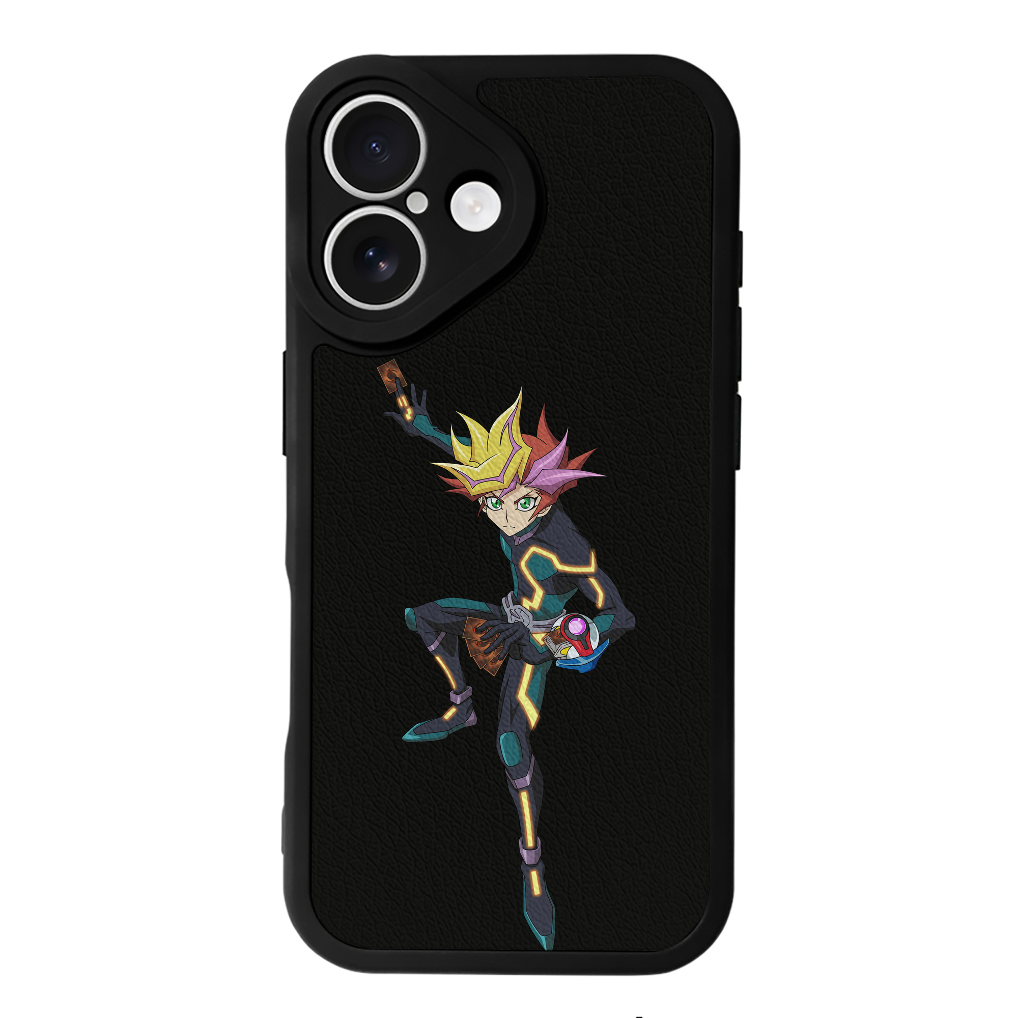 遊☆戯☆王 Yu-Gi-Oh! 【iPhone 16シリーズ対応】シリコンスマホケース（レザー調） 材質：シリコン